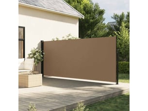 Auvent latéral rétractable, store latéral paravent taupe 170x300 cm