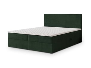 Lit avec rangement 180x200 cm <strong>MASSENO</strong> <strong></strong> coloris vert