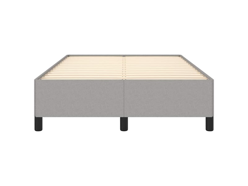  Lit double- lit adulte -  cadre de lit sans matelas gris clair 120x190 cm tissu  - Conforama D