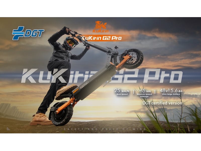  Kukirin g2 pro vmp trottinette électrique adulte 500w, autonomie 65km, pneus 9 pouces, freinage renforcé et version noire KuKirin - Conforama C