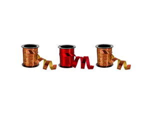 Lot de 3 rouleaux de bolduc 5 mm ou 10mm l.10m