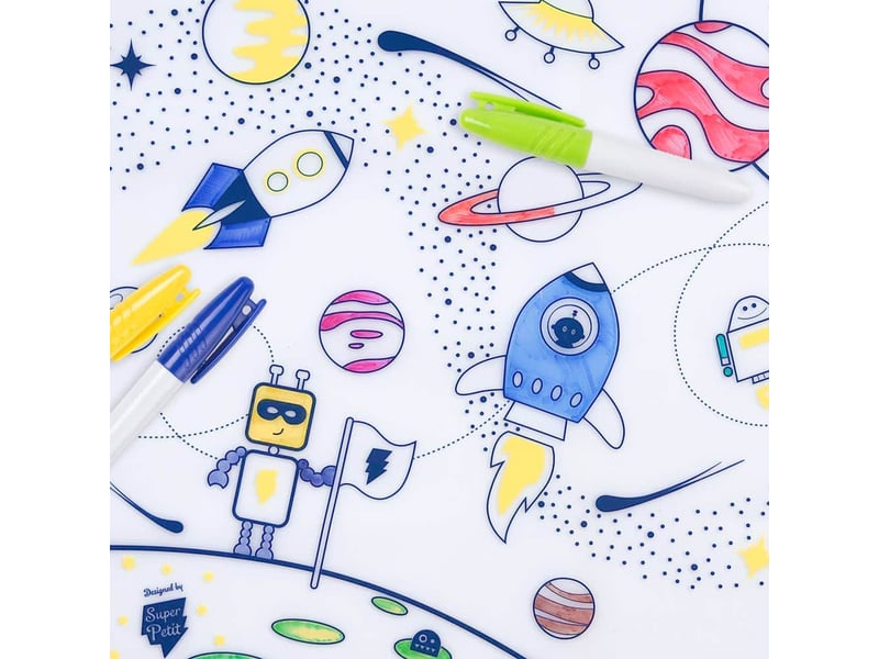  Set silicone a colorier dans l espace SMATSPACE05 - Conforama A