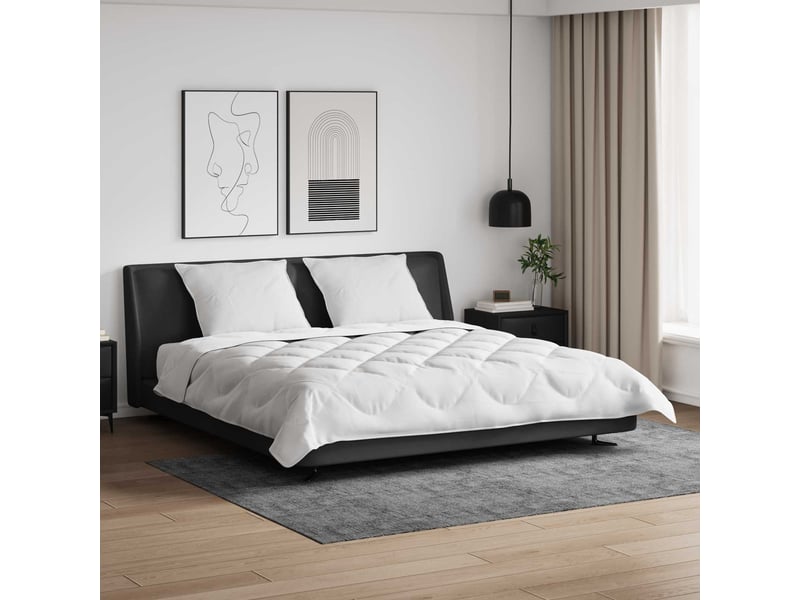  Couette avec oreillers avec oreiller 3 pièces - duvet blanc microfibre  - Conforama B