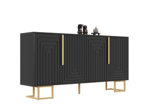 Buffet 2 porte(s)   ULQENI  - 152 cm coloris noir 