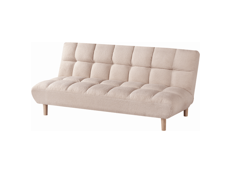 Canapé-lit 2 places risor bouclé beige  - Conforama E