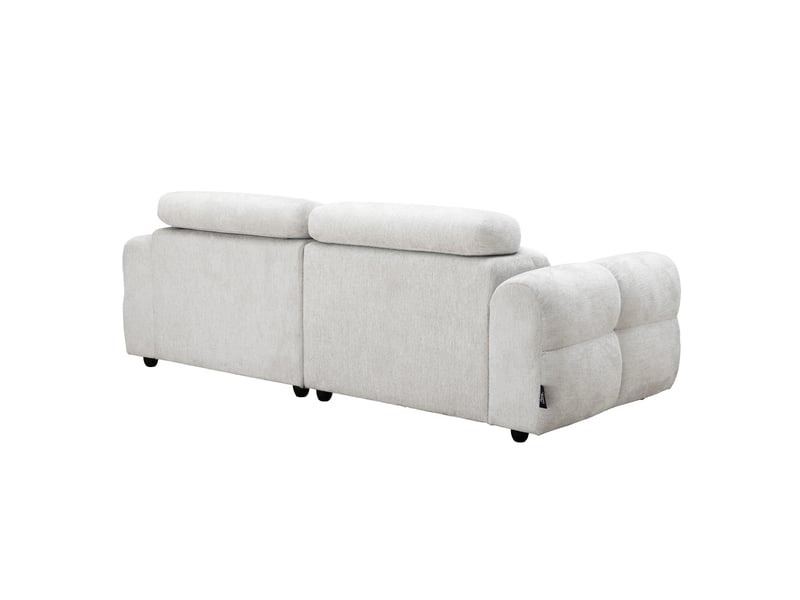  Canape droit relax électrique beige 3 pl  - Conforama D
