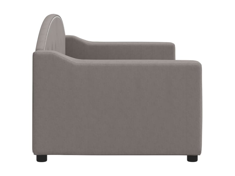  Lit simple- lit adulte -  lit de repos sans matelas taupe 80x200 cm tissu  - Conforama C