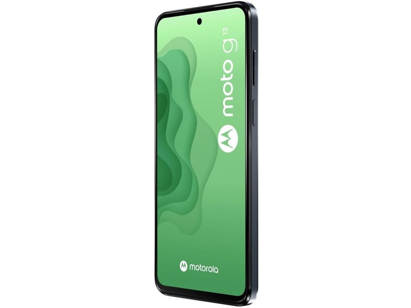 Smartphone 4g double sim moto g13 6.5 4 go 128 go android 13 ecran 90 hz triple photo 50 mp charbon de bois MOTOG134128N - Conforama B