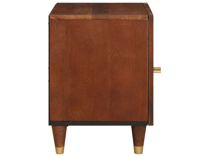 Table de chevet - cabinet de chevet - table de nuit 2 pièces marron 40 x 33,5 x 46 cm - Conforama D