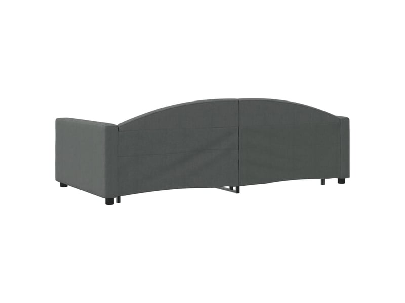  Lit simple- lit adulte -  lit de jour avec gigogne sans matelas gris foncé 100x200 cm  - Conforama D