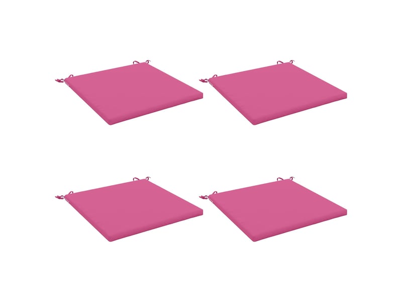  Lot de 4 coussins de siège, coussins d'assise soest 100 % polyester rose cf60481  - Conforama A