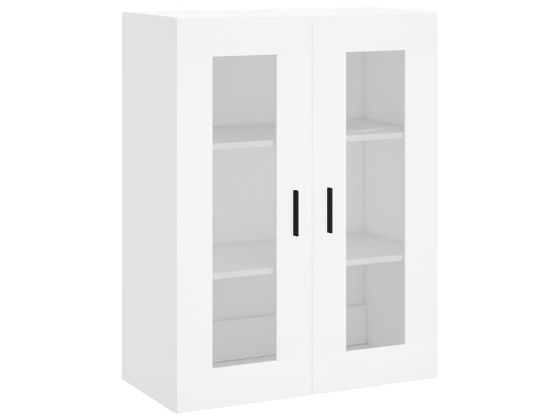  Buffet haut - bahut - meuble de rangement blanc 69,5x34x180 cm bois d'ingénierie  - Conforama E