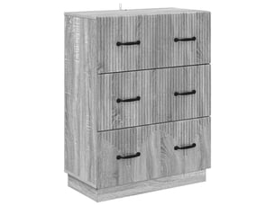 Armoire de rangement bureau, armoire à tiroirs sonoma gris 66 x 34,5 x 87 cm