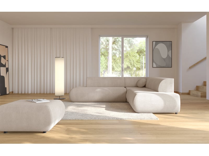  Selsey armone - canapé d'angle convertible - 265 cm - beige clair Armone - Conforama C