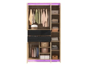 Armoire     SWEIKO  coloris naturel largeur 110 cm
