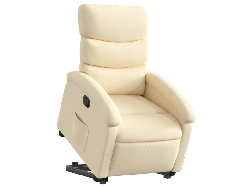  Fauteuil inclinable salon, fauteuil relax crème tissu shl58028  - Conforama C