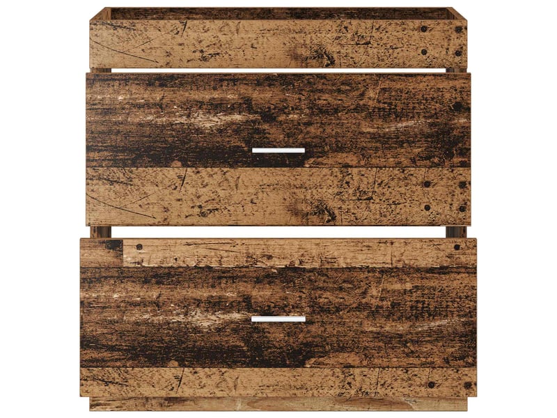 Meuble sous lavabo de salle de bain, commode bois ancien shl2860  - Conforama D