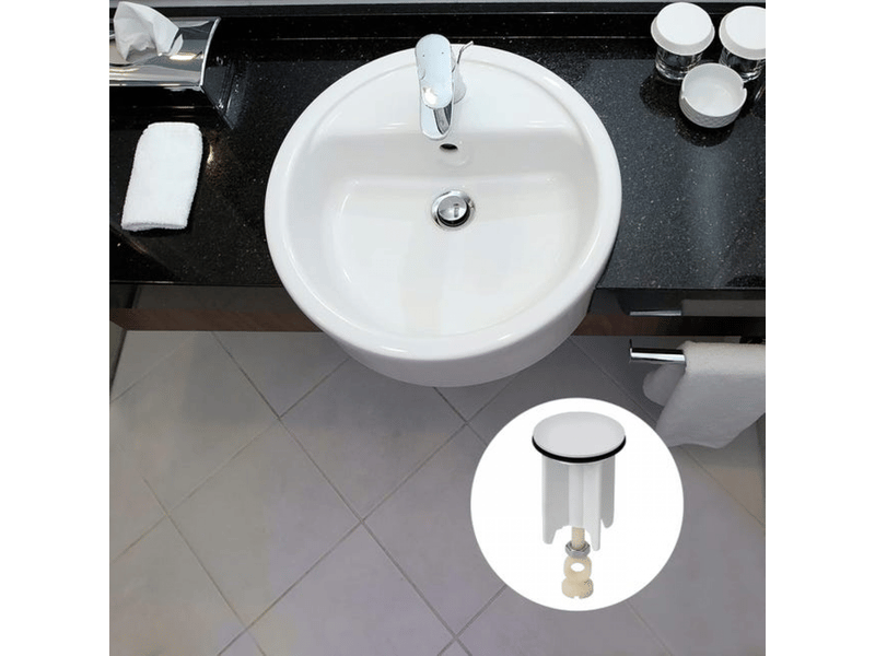Bonde universelle pour évier, bonde de 40 mm , bonde évier, bonde évier contre les mauvaises odeurs, bonde lavabo inoxydable - Conforama E