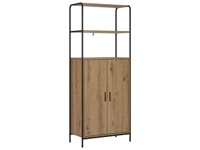 Haut armoire, armoire de rangement chêne artisanal 40x33x161 cm bois d'ingénierie shl11473  - Conforama A