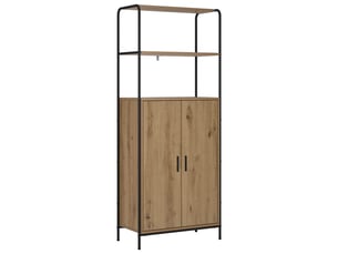 Armoire     <strong></strong> <strong></strong> coloris bois clair largeur 65 cm