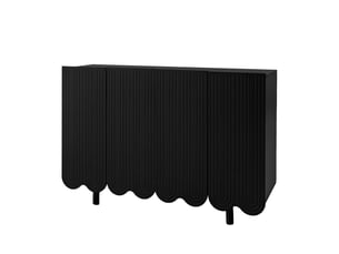 Buffet 4 porte(s)  0 tiroir(s) <strong>BGSRYAO</strong> <strong></strong> - 120 cm coloris noir 