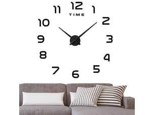 Horloge murale créative – 80x130 cm noir