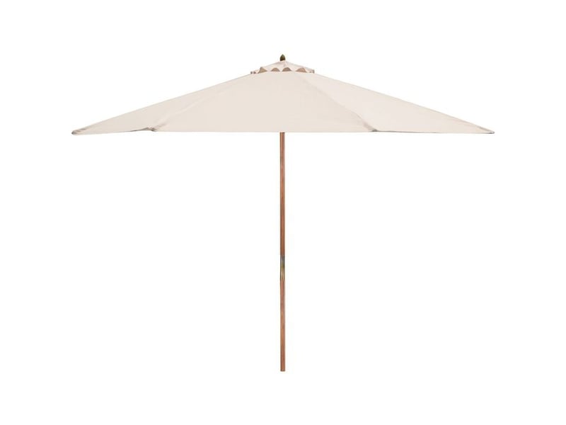  Parasol de jardin de luxe fdzn 4015 3 m rond beige creme en bois acacia 50001895 - Conforama A