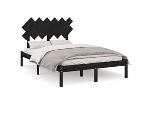 Lit 2 places 135x190 cm    coloris noir