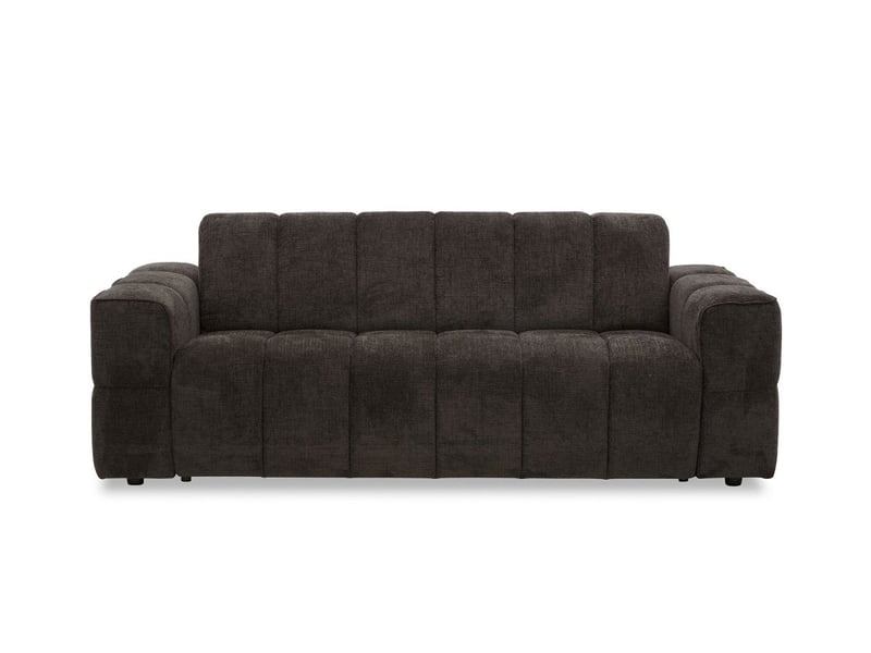 Canapé convertible express 3 places en velours texturé marron basile KF9067D-3-MARR - Conforama E