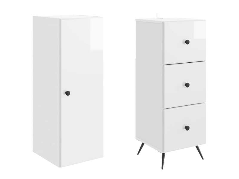  Ensemble de meubles 2 pcs, rangement de salon 34,5x34,5x90 cm bois d'ingénierie shl5530  - Conforama D