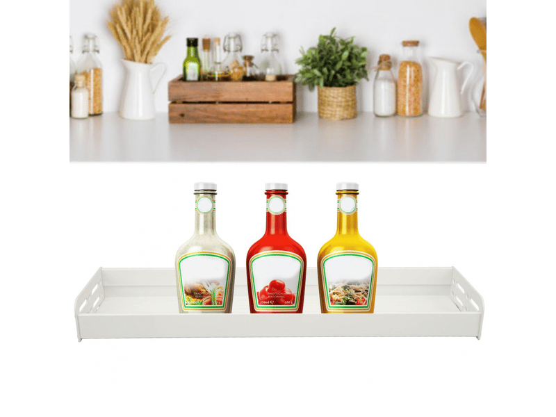  Étagère murale multifonctionnelle de 50 cm, organiseur mural, étagère de rangement pour cuisine et salle de bain  - Conforama B