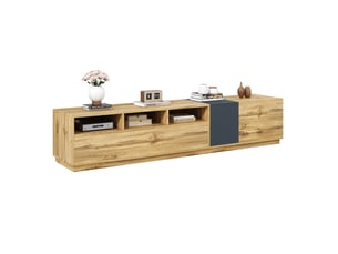 Meuble tv coloris bicolore 200 cm <strong>MERAX</strong>  <strong>meuble tv bicolore</strong>