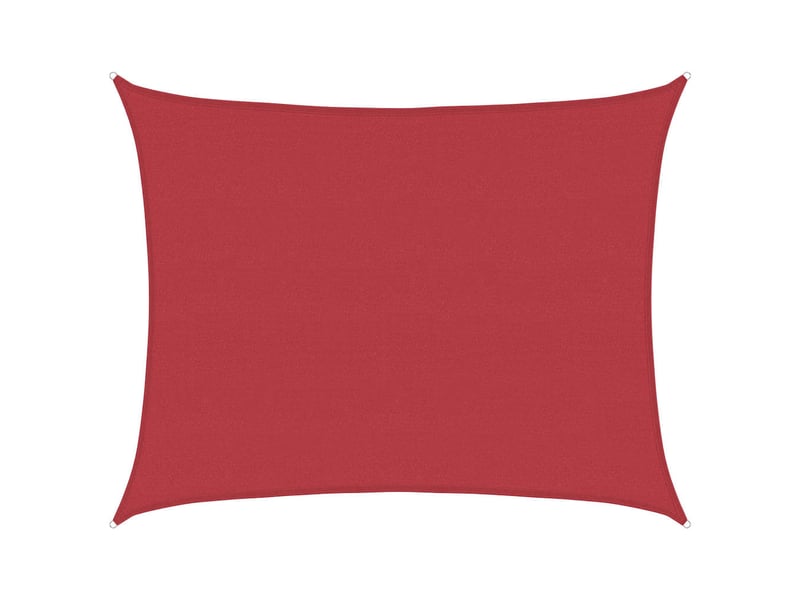  Voile d'ombrage - voile d'ombre - voile parasol 160 gm² rouge 6x8 m pehd  - Conforama A