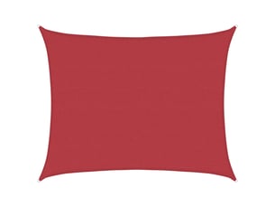 Voile d'ombrage - voile d'ombre - voile parasol 160 gm² rouge 6x8 m pehd