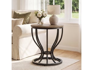 Table basse rond(e) coloris marron TRIBESIGNS 