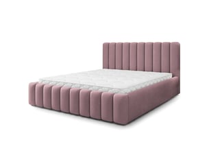 Lit coffre 160x200 cm <strong>MASSENO</strong> <strong></strong> coloris rose