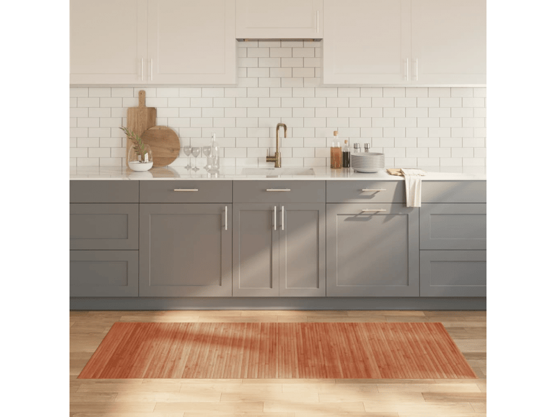  Tapis rectangulaire en bambou marron 80x200 cm - comfortxl 376776 - Conforama B