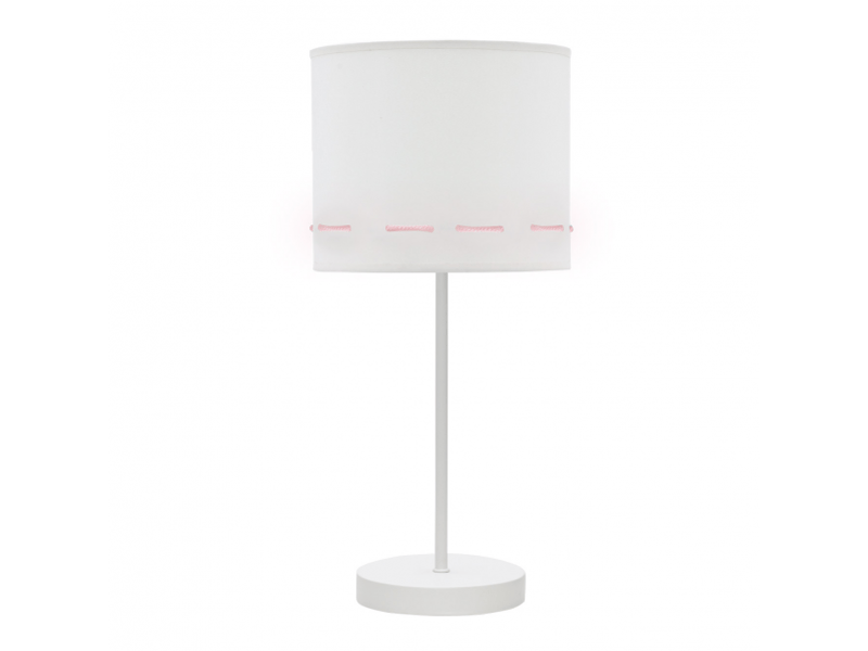  Lampe à poser enfant fabrilamp trazos blanc et rose 1xe14 42 x 17 x 17 cm 111271000 - Conforama A
