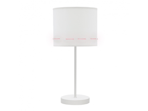 Lampe à poser enfant fabrilamp trazos blanc et rose 1xe14 42 x 17 x 17 cm