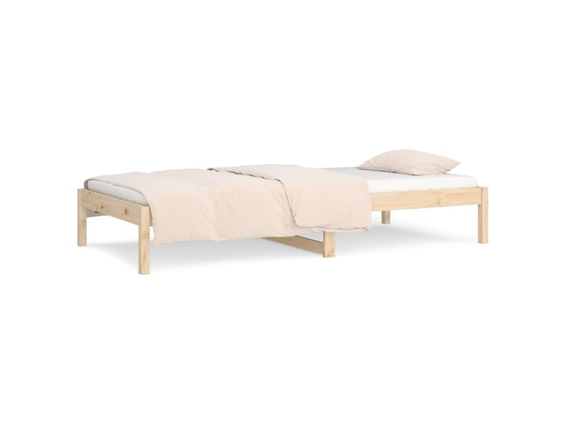  Lit simple- lit adulte -  lit de jour sans matelas 90x190 cm bois de pin massif  - Conforama D