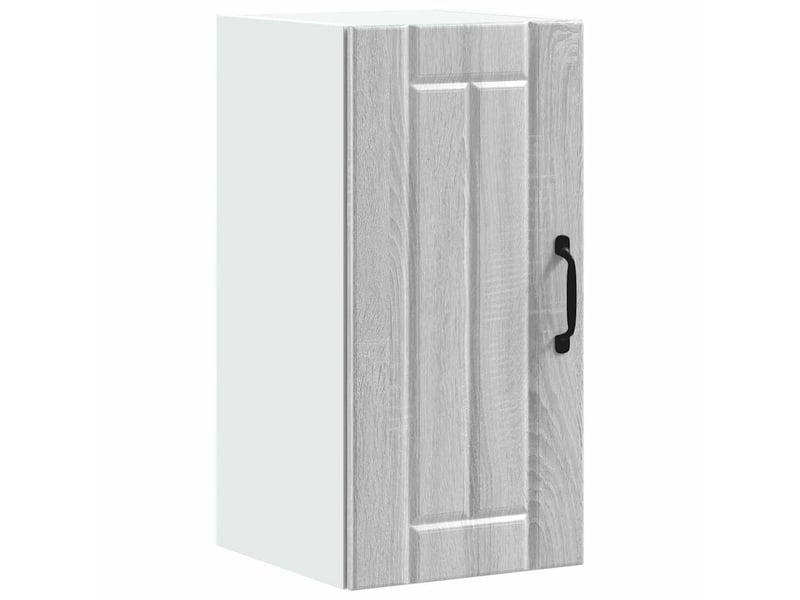 Meuble de rangement, armoire murale de cuisine lucca sonoma gris bois ingénierie shl1199 - Conforama A