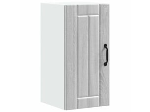 Meuble de rangement, armoire murale de cuisine lucca sonoma gris bois ingénierie shl1199