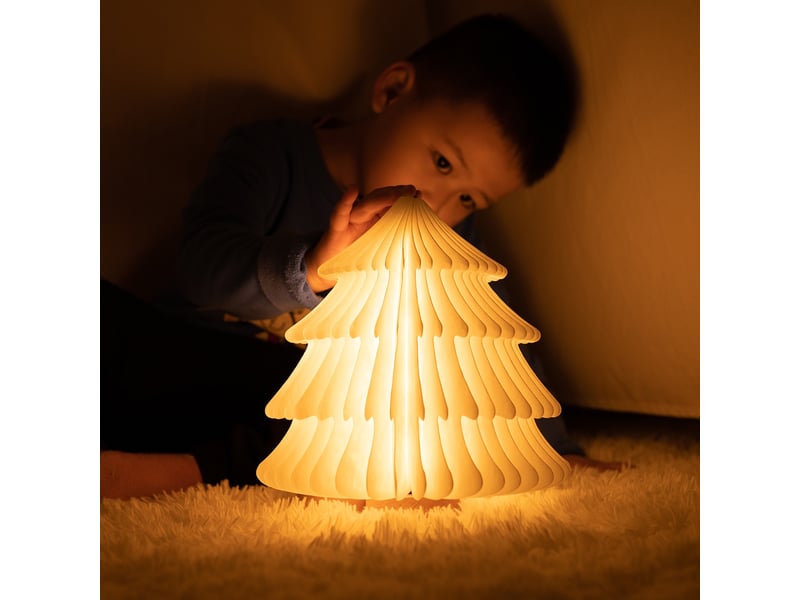  Lampe de sapin de noël, décorations de noël avec lumières led bois  - Conforama E