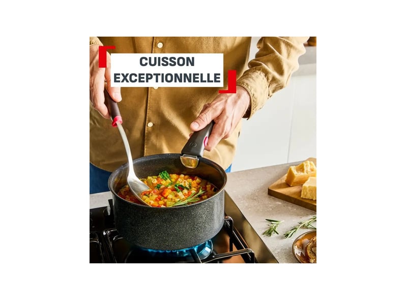  Tefal - casserole 20cm aluminium noir  l2703002 - L2703002 - Conforama C