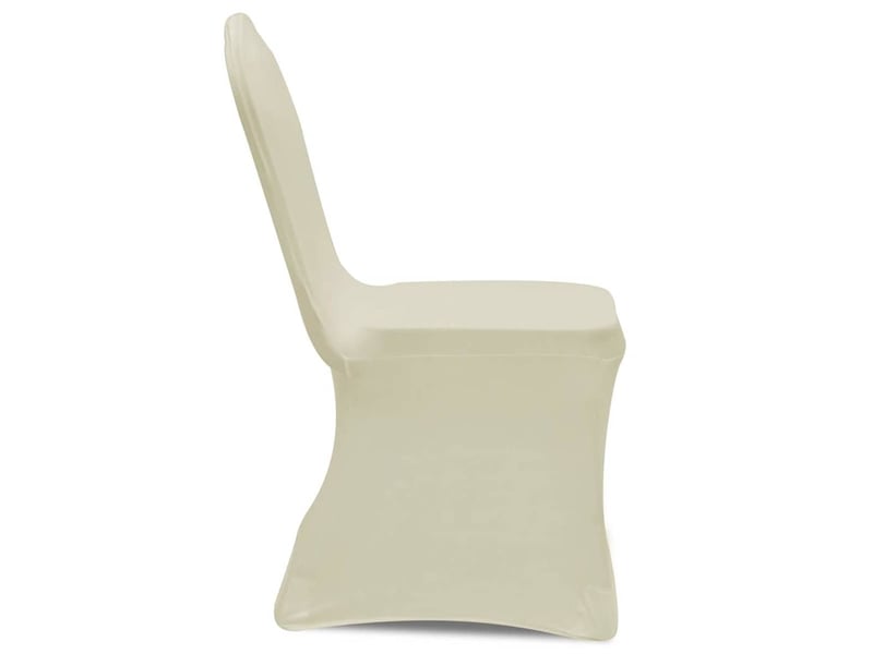  Housses élastiques de chaise crème 24 pcs cf32411  - Conforama D