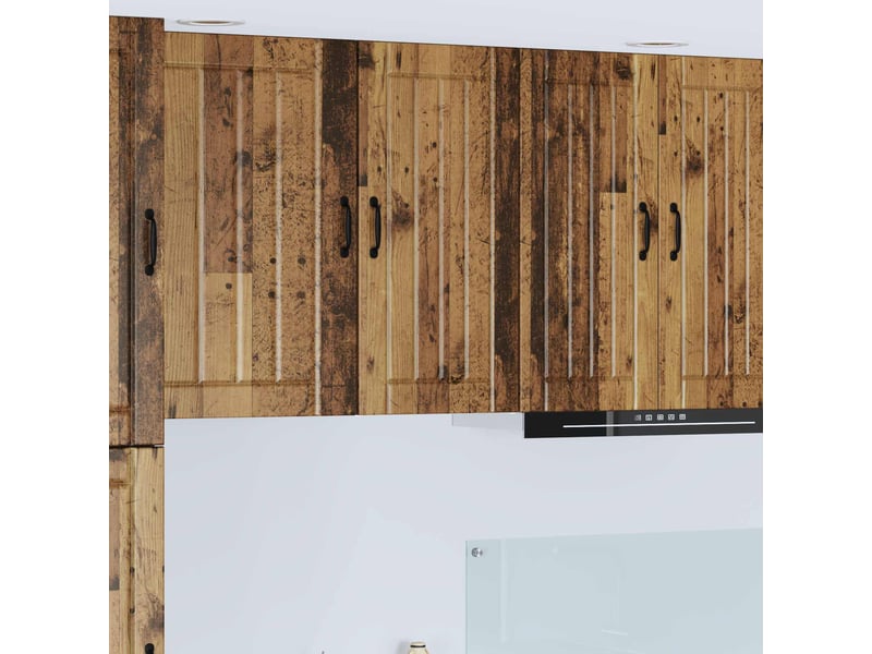 Meuble mural de cuisine, armoire de cuisine bois ancien 40x31x80cm shl2622 - Conforama B