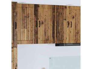Meuble mural de cuisine, armoire de cuisine bois ancien 40x31x80cm shl2622