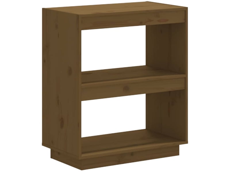  Bibliothèque, meuble de rangement salon marron miel 60x35x71 cm bois de pin massif  - Conforama A
