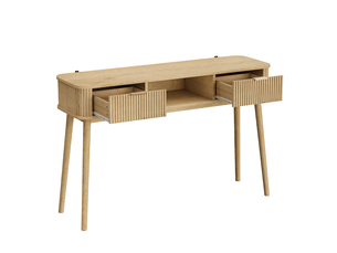 Table basse rectangulaire coloris bois clair HAVRYA  - 35 cmx120 cm