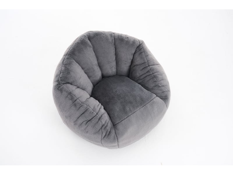  Fauteuil poire enfant 75x70x52 cm gris clair  - Conforama A